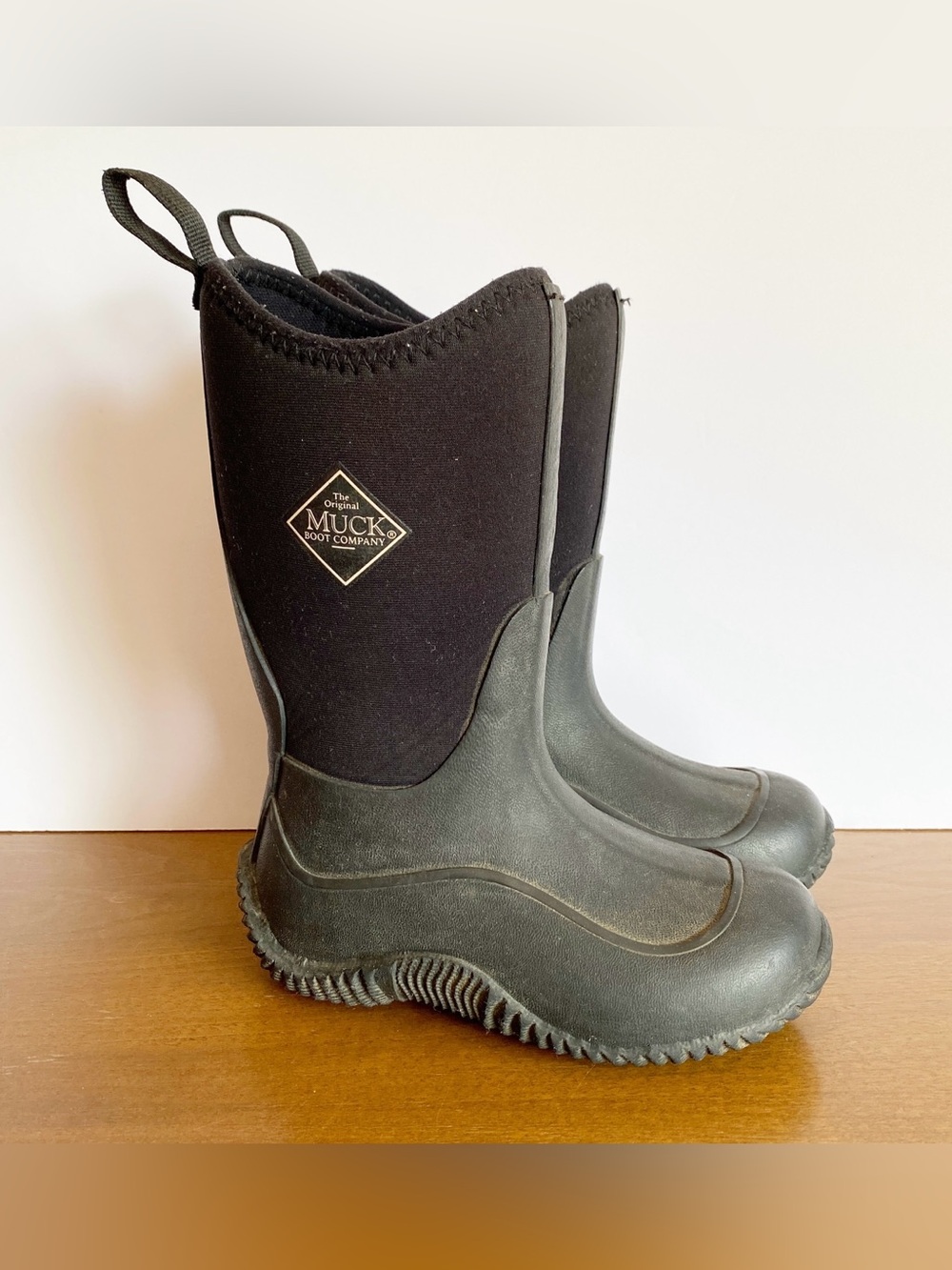The Original Muck Boots Company Kids Size 11 Waterproof Rain Black Neoprene